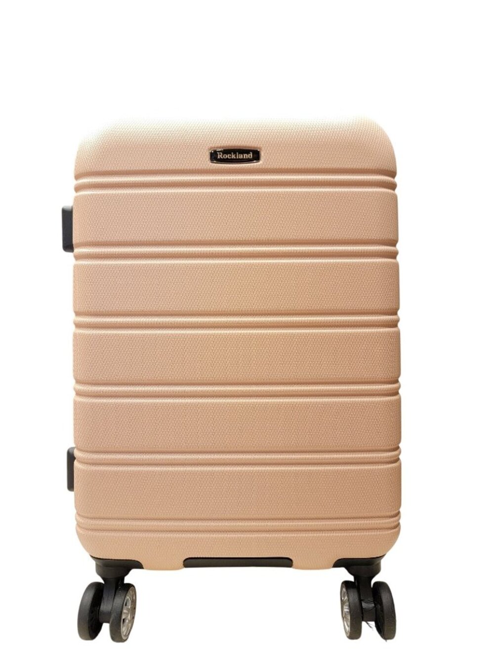 Rockland Melbourne 20" Expandable Spinner Suitcase Hard Shell Luggage Champagne